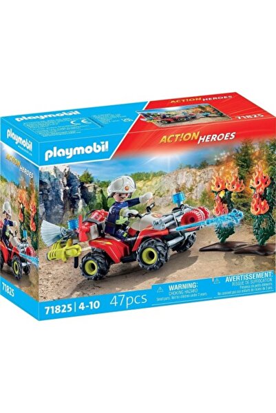 Playmobil Ήρωες Δράσης Πυροσβέστης Με ATV - 71825