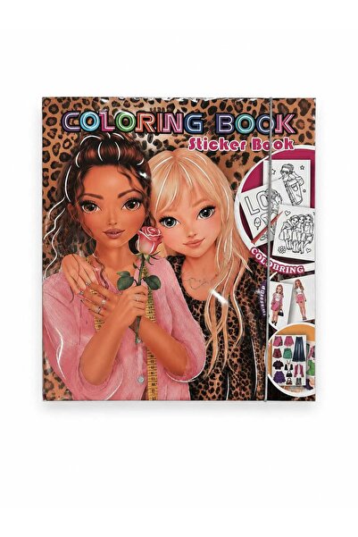 Top Model Girls Coloring Boyama ve Sticker Kitabı