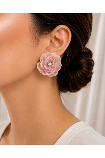 WOWMOM Clip-On Stone Flower Earrings – No Piercing Required Earrings for Kids...