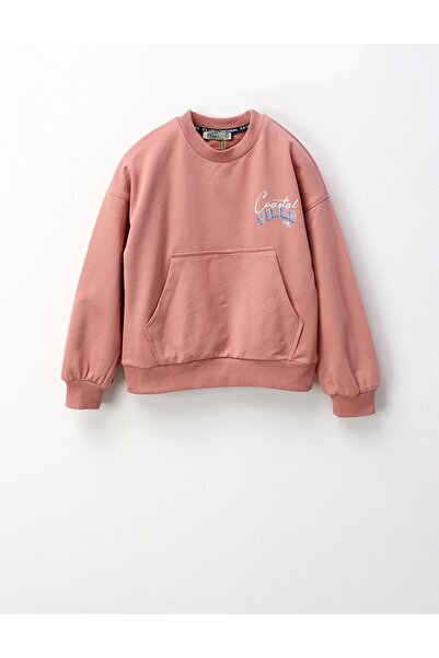 MiniKids Bluza Coastal VIBES, roz prafuit