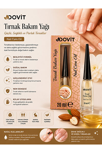 Dovit Nail Care Oil 20 ml |   Nail and Cuticle Nourishing, Strengthening and ...