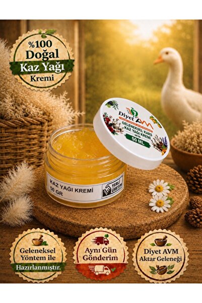 Diyet AVM KAZ YAĞI KREMİ DOĞAL KARS KAZ YAĞINDAN 50 ML AKTAR GELENEĞİ