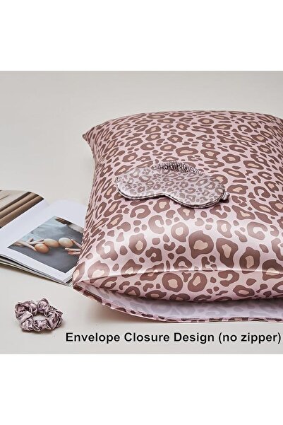 URLINENS Satin Pillowcase for Hair and Skin, Vegan Silk Pillowcase Set-2 Ivor...