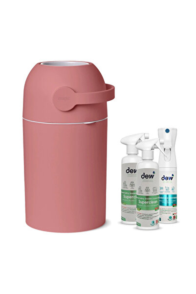 Magic Coș de scutece Majestic Burgundy + produse DEW + dew