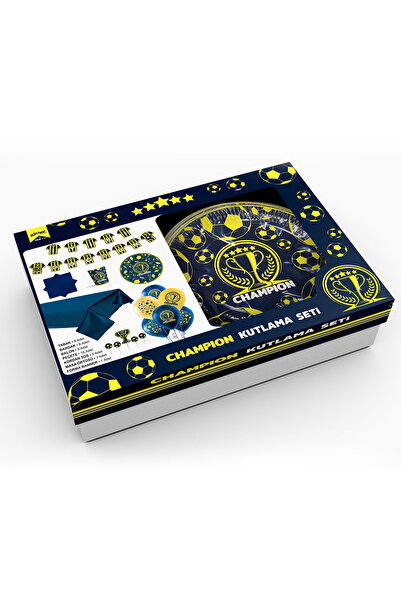 Mini Parti Mini Party Store Birthday Celebration Set -Champion Yellow Navy Blue-