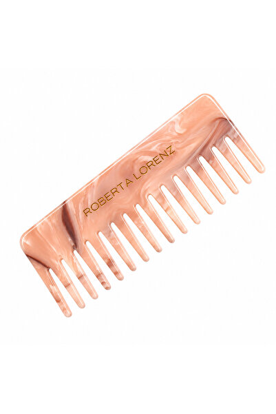 Roberta Lorenz Pearlescent Wide-Tooth Comb/ Portable/ 15 cm Acetate Material