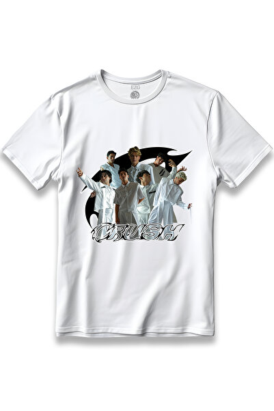 EZG Business Crush Boyband Grup Crush! Baskılı T-Shirt Unisex %100 Pamuk Nefe...