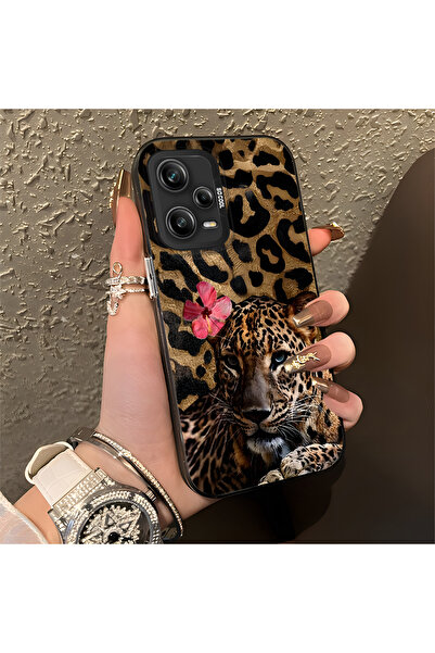 quırkshıeld Redmi Note 12 Pro 5G Uyumlu Klasik leopar ve çiçekli leopar kılıf...