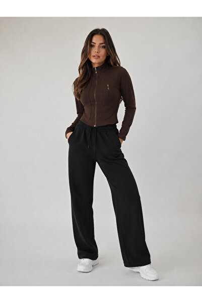 BLOUSE Vücuda Oturan Fermuar Detaylı Fit Spor Ceket