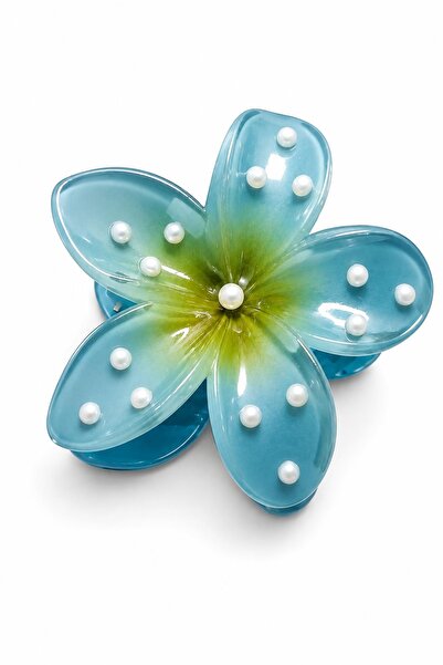 New Obsessions Pearl Decorated Hibiscus Flower Latch Buckle