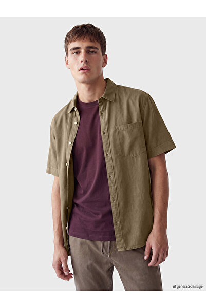 LC Waikiki Ανδρικό τζιν πουκάμισο NEVAVM Loose Fit με διαφορά στην εφαρμογή