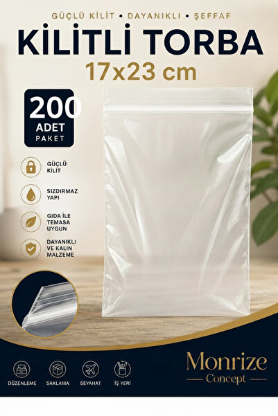Monrize Concept حقيبة بسحاب مقاس 17×23 سم، عبوة تحتوي على 200 قطعة |   حقيبة ...