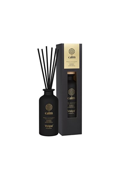 BISPOL Set 2 x Odorizant Difuzor din Sticla Mata Calm, Betisoare Negre, Negru...