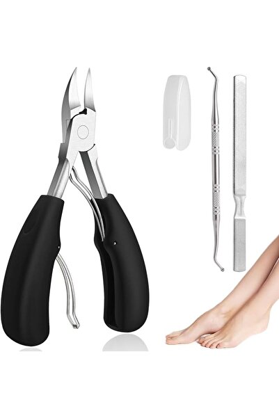 Azymi Ingrown Toenail Clippers, Heavy Duty Toenail Clippers Set for Thick Nai...