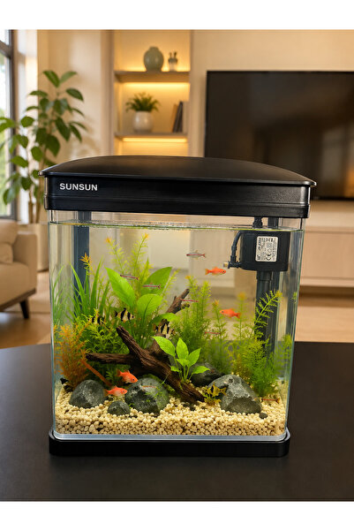SunSun JR-230 Cam Akvaryum 7 Litre SİYAH
