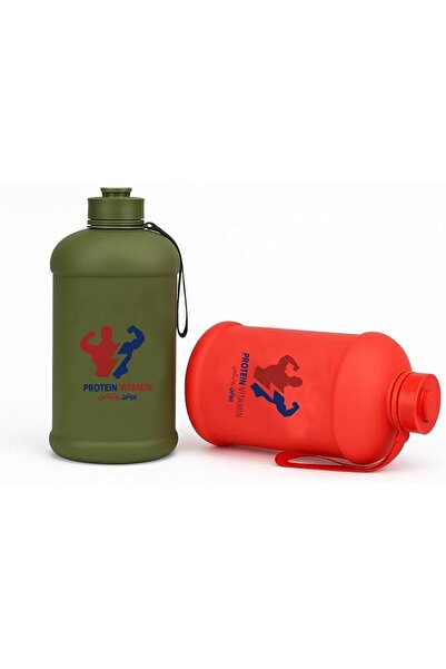 Alcoach Water Bottle(Never Give Up) (2.2 L) | Half Gallon | Carry Handle | Bi...