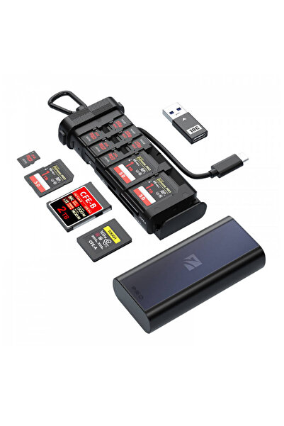 Freewell Cititor de carduri de memorie Cf A/B Sd Tf pentru calculator, adapto...