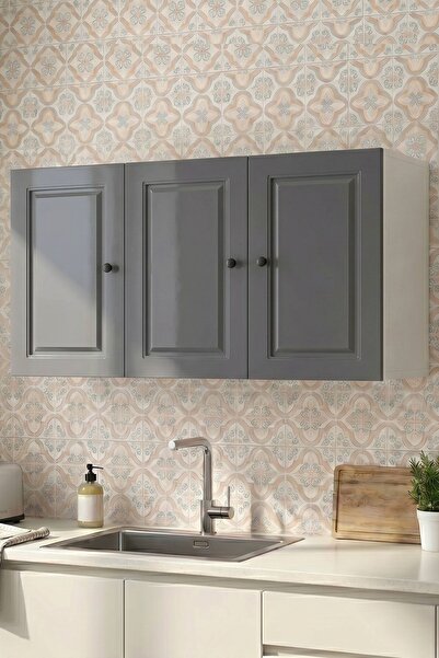 Kenzlife membran hazır mutfak dolabı divini gribyz çerçeve 120*60*32 mebran k...