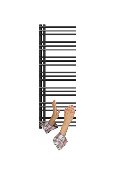 Granitan Radiator Baie Milo, Electric, 50x140 cm, 577 W, Negru
