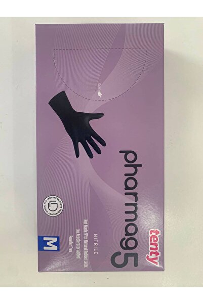 Tenty Pharmag 5 Nitrile Powder-Free Examination Gloves Medium (Medium Size) B...