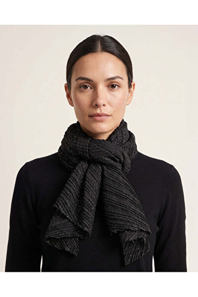 REDTAG Women Black Solid Scarf