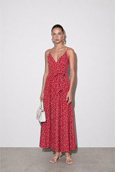 Swass Kate Strappy Maxi Dress Red