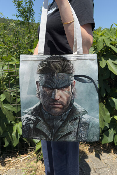 ZipZap حقيبة قماشية مطبوعة على الوجهين من Metal Gear Solid V1، لعبة فيديو للك...