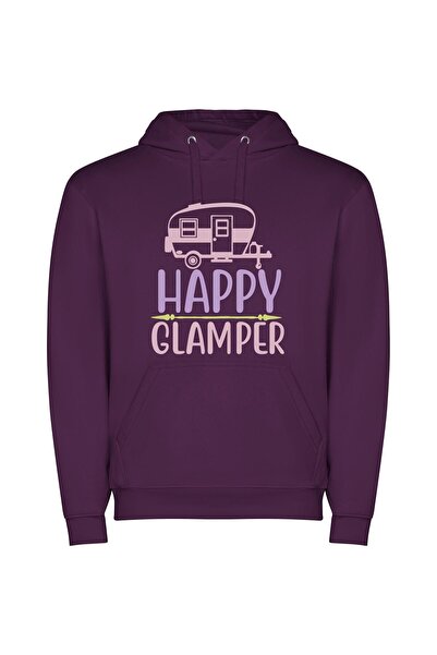 iLovePrints Glamper Joyride Φούτερ με κουκούλα σε χρώμα Μωβ