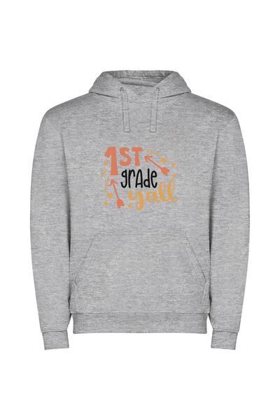 iLovePrints Inkcrafted 1st Grade: Legacy+ Φούτερ με κουκούλα σε χρώμα Γκρι