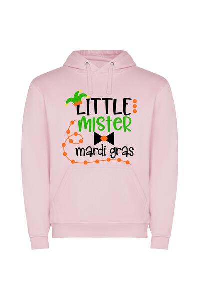 iLovePrints Mardi Gras Mini Jester Φούτερ με κουκούλα σε χρώμα Ροζ