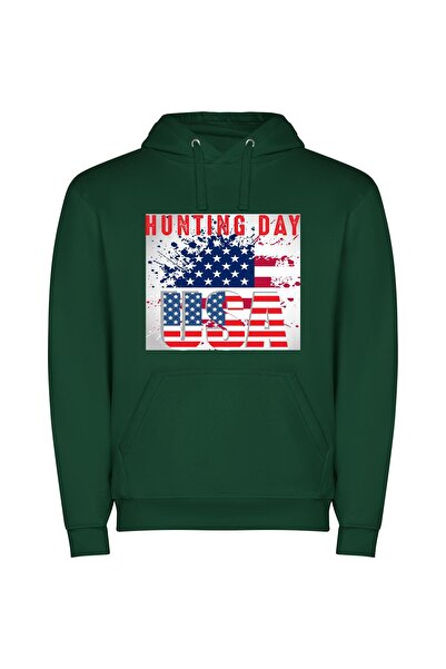 iLovePrints Patriotic Hunt: Trophy Extravaganza Φούτερ με κουκούλα σε χρώμα Π...