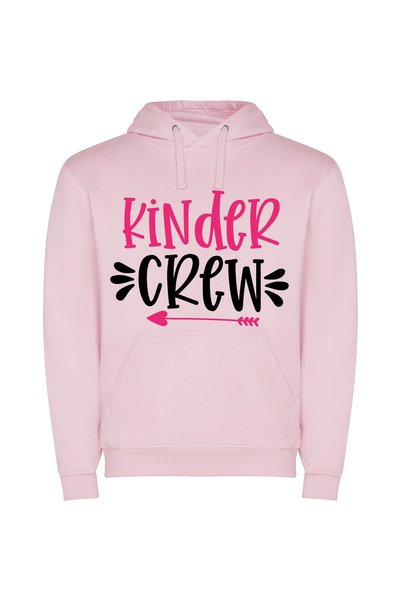 iLovePrints Vibrant Kinder Crew: Next Gen! Φούτερ με κουκούλα σε χρώμα Ροζ