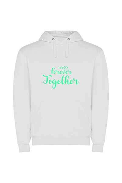iLovePrints Eternal union: Handwritten elegance Φούτερ με κουκούλα σε χρώμα Λ...