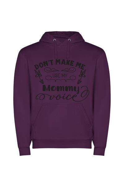 iLovePrints Mom Voice: Captured Elegance Φούτερ με κουκούλα σε χρώμα Μωβ