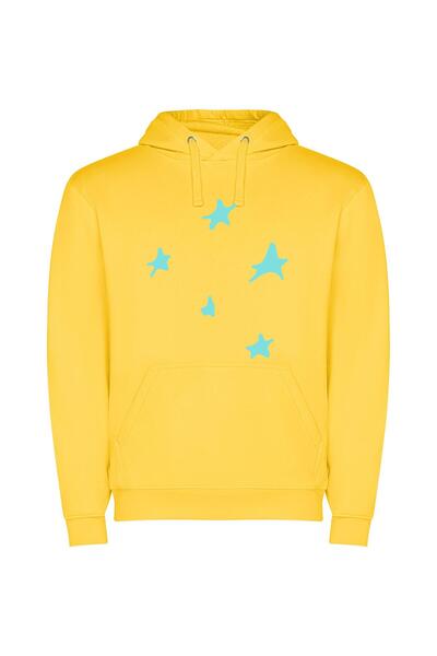 iLovePrints Stellar Background Elegance Φούτερ με κουκούλα σε χρώμα Κίτρινο