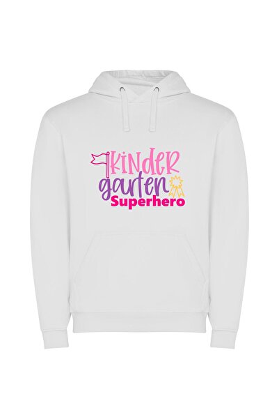 iLovePrints Next-Gen Superhero Showcase Φούτερ με κουκούλα σε χρώμα Λευκό