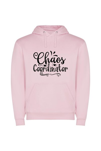 iLovePrints Chaos Noir Signage Φούτερ με κουκούλα σε χρώμα Ροζ