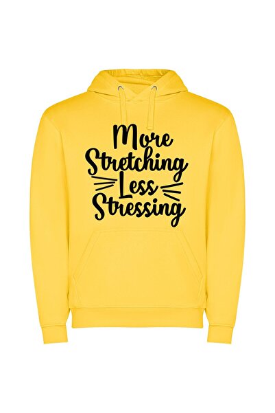 iLovePrints Serenity in Pixel Stretch Φούτερ με κουκούλα σε χρώμα Κίτρινο