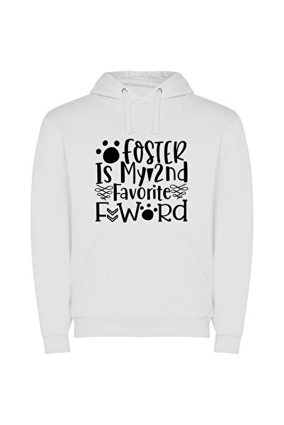 iLovePrints Beloved Foster - Aesthetic Φούτερ με κουκούλα σε χρώμα Λευκό