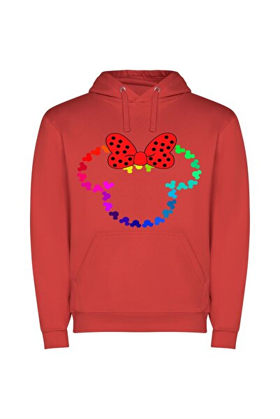 iLovePrints Disney Magic Ears Φούτερ με κουκούλα σε χρώμα Κόκκινο