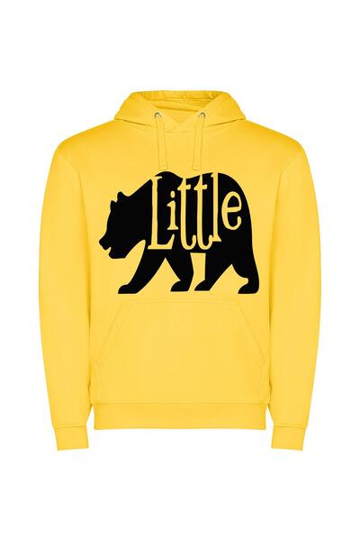 iLovePrints Sleek Silhouettes by Little Φούτερ με κουκούλα σε χρώμα Κίτρινο