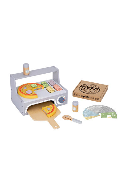 Tooky Toy Accesorii pentru cuptor de pizza din lemn de pizzerie