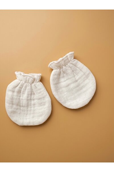 DurucoBaby 4-Layer Muslin Newborn Baby Gloves - Breathable Cotton Baby Gloves