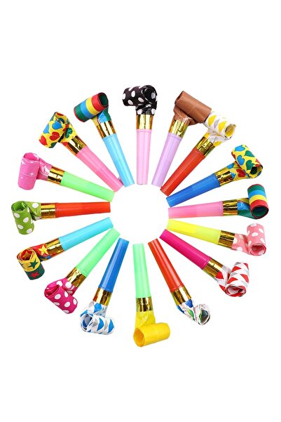 OEM Set 6 Suflători, pentru Petrecere, Tematica Aniversare, 8 cm, Multicolore...