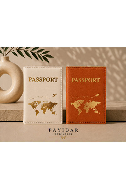 Payidar Hediyelik 2-Piece Leather Passport Cover