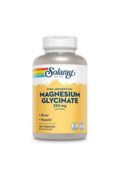 Solaray Magnesium Glycinate 350mg, Stress Support - 120 Capsules