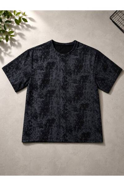 JANTIL MODA Unisex Oversize Vintage Washed Street Style Μόδα του δρόμου Βαμβα...