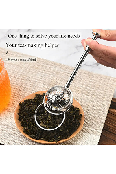 lumina shop 304 Stainless Steel Tea Infuser Ball, Retractable Press Tea Strai...