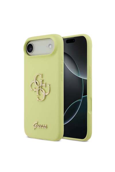 Guess Калъф, съвместим с iPhone 17 Air, TPU, Жълт - жълт