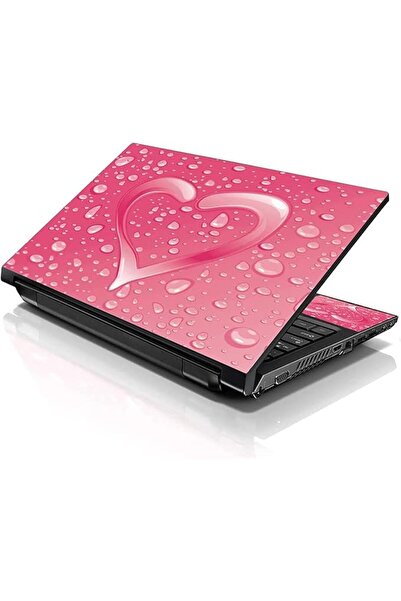 LSS Laptop 15 15.6 Skin Cover with Colorful Red Heart in Sand Pattern for HP ...